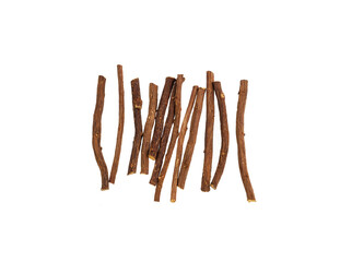 Paloduz or Licorice Plant - Group of organic licorice stems. Glycyrrhiza glabra