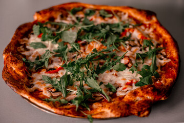 pizza on a plate