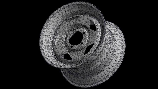 Mechanic simulation engineering - Displacement analysis of wheel under force and moment conditions