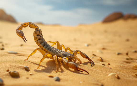 AI-Generated Image: Scorpion in the Desert