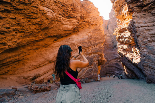 Natural amphitheater in the Quebrada de las Conchas, Cafayate, Argentina -mar 12th 2024