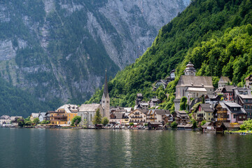 Hallstatt village in Austrian Alps. - 753305075