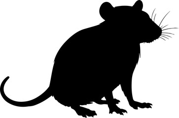 rat illustration isolated on transparent background. 
