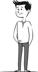 Man and the Digital Landscape: Vector Journey through Virtual Realities