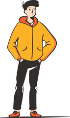 Man and the Digital Landscape: Vector Journey through Virtual Realities