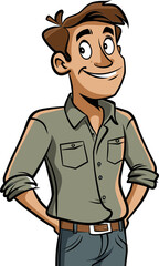 The Elemental Nomad: Vector Journey through Elemental Realms