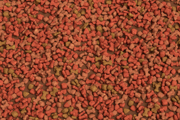 Vibrant Close-up Assortment of Varied Dry Dog Food Pellets - obrazy, fototapety, plakaty