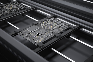 High-Precision Automated Circuit Board Assembly in Tech Manufacturing