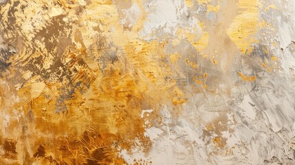 Abstract art prints Abstract art print, gold material. Freehand oil painting on canvas. brush...