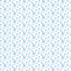 seamless pattern with hearts
