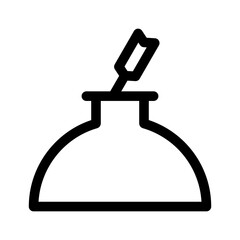 feather pen line icon