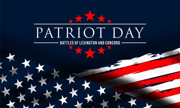 patriot day  , battles of Lexington and Concord vektor background. 