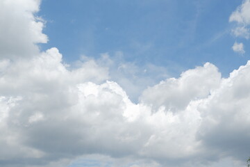 Fototapeta premium blue sky with cloud. natural background with copy space.
