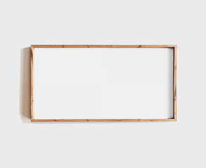 Empty Picture Frame against white wall - 753320294