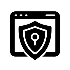 shield cyber security icon