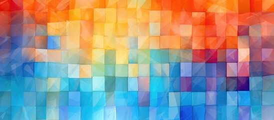 Abstract 2d background tiled mosaic