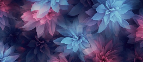 Seamless floral pattern with blurred and stylish effect for various types of prints on different surfaces - obrazy, fototapety, plakaty