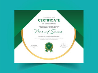 Gradient Gold Luxury Professional Award Certificate Template