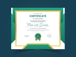 Gradient Gold Luxury Professional Award Certificate Template