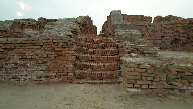 Ascend Through Time: Stairway in Mohenjo Daro Ruins"