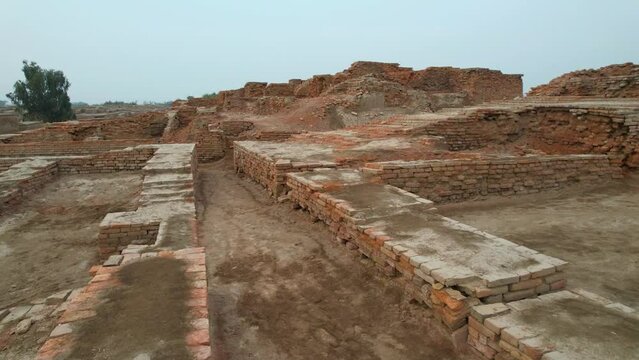 Brick Foundations of Mohenjo Daro - A Glimpse into Ancient Urban Life