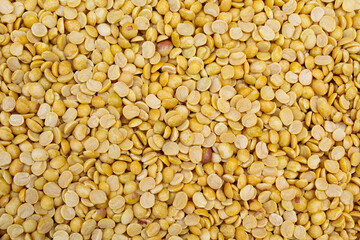 Toor dal or arhar dal close-up view 