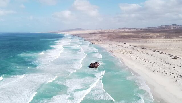 Boavista island cape verde. Isla boa vista cabo verde
