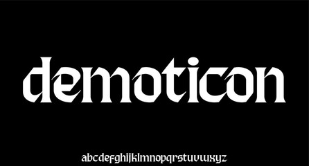 black lettering elegant font and glamour classic alphabet vector set 