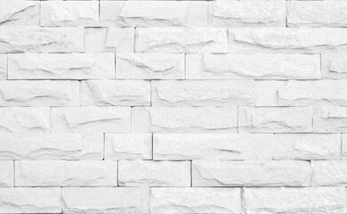 Stone wall texture, white stone masonry texture as background
