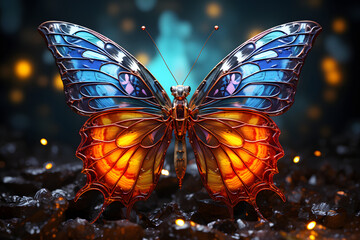 colorful Butterfly beautiful cinematic
