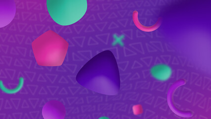 Abstract Geometric Gradient Background