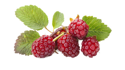 Loganberry isolated on white transparent background