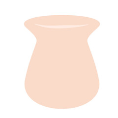 Scandinavian Pot Element Vector Hand drawn 
