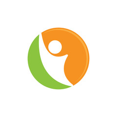 Community, network and social logo people design