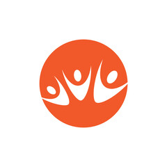 Community, network and social logo people design