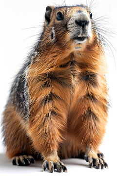 Ground Squirrel in Layered Fibers Style