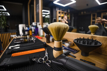 barber shop brushes
