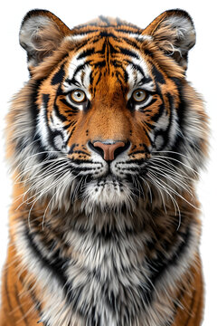 Hyperrealistic Tiger Head Portrait for HD Wallpaper