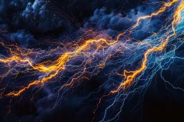 Abstract lightning - obrazy, fototapety, plakaty
