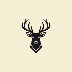 Deer logo vector icon design template