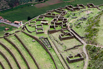 The Pisac Ruins are an archaeological site located in the Sacred Valley of Peru,. These ruins are...