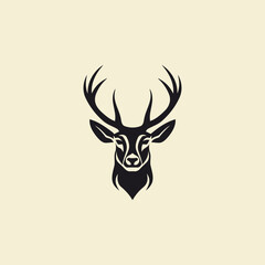 Deer logo vector icon design template