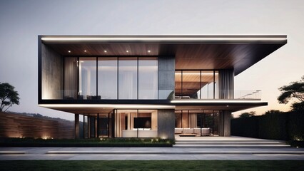 Obraz premium Modern Exterior Building Design Ideas