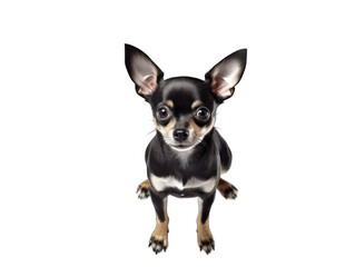 dog isolated on transparent background, transparency image, removed background