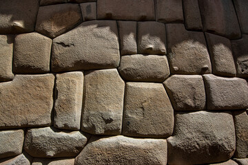 Inca stone walls in Cusco, Peru, a remarkable example of Inca architecture and craftsmanship