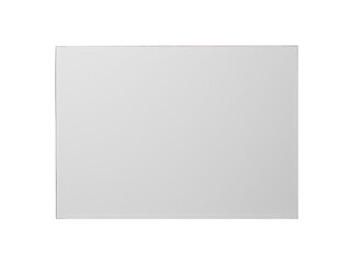 gray blank paper isolated on transparent background, transparency image, removed background