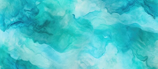 Fototapeta na wymiar Aquamarine Japanese Seamless Natural Texture Pattern Aqua Seamless Psychedelic Dip Dye Print Watercolor Endless Backdrop Turquoise Graffiti Tie Dye