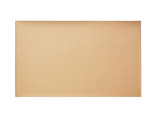 beige blank paper isolated on transparent background, transparency image, removed background