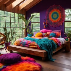 living room interior hippy designing 