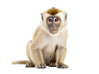 monkey isolated on transparent background, transparency image, removed background